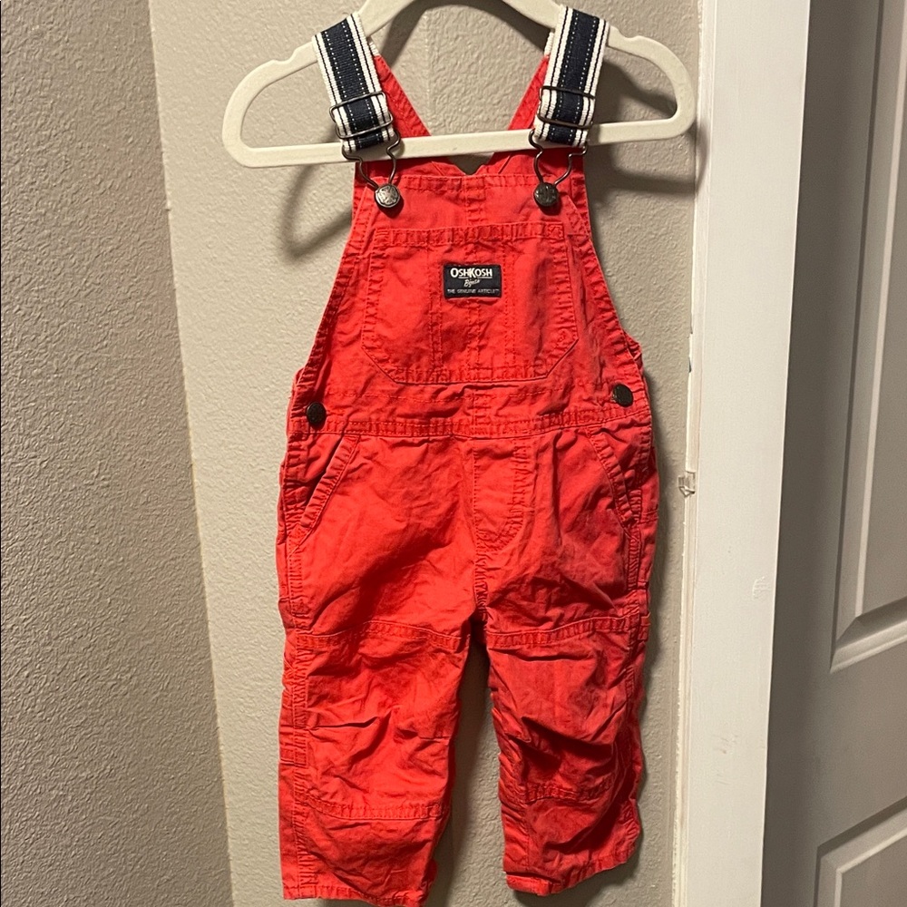 OshKosh B'gosh Vibrant Red Kids Overalls